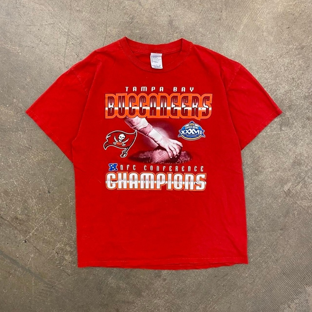 Vintage Tampa Bay Buccaneers NFC Champions Super Bowl XXXVII 2000s T-Shirt L